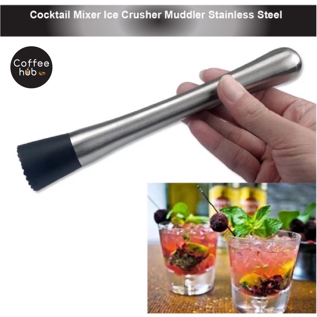 (Ready Stock)Cocktail Ice Hammer Crusher Muddler Swizzle Stick