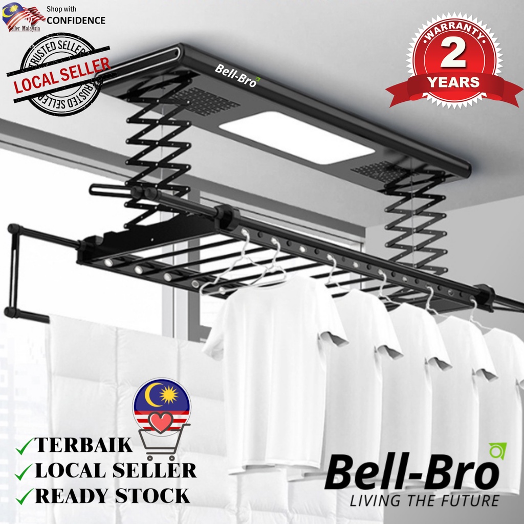 BELLBRO Smart Laundry Rack Electric Clothes Dryer Hanger Ceiling