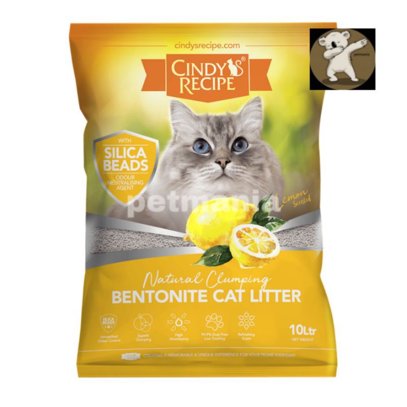 Cindy's Recipe Cat Litter 10L Bentonite 'Medium Coarse' Premium Cat Sand Shopee Malaysia