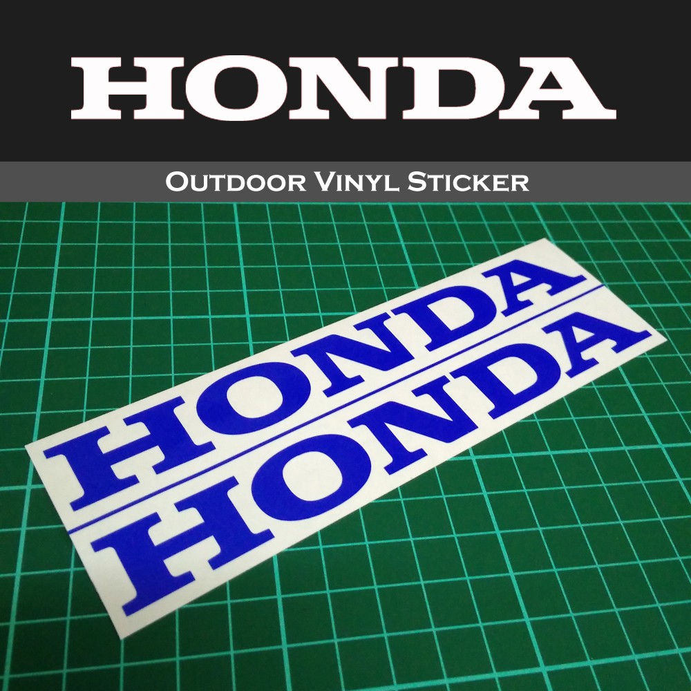 Honda logo vinyl sticker car motorcycle decal 2 pieces Shopee Malaysia