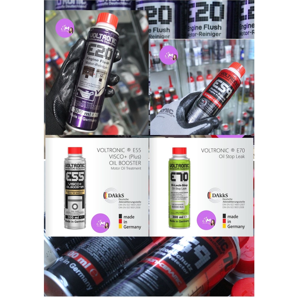 VOLTRONIC ADDITIVE COMBO(E20 Engine Flush/ E55 Visco Oil Booster/ E59