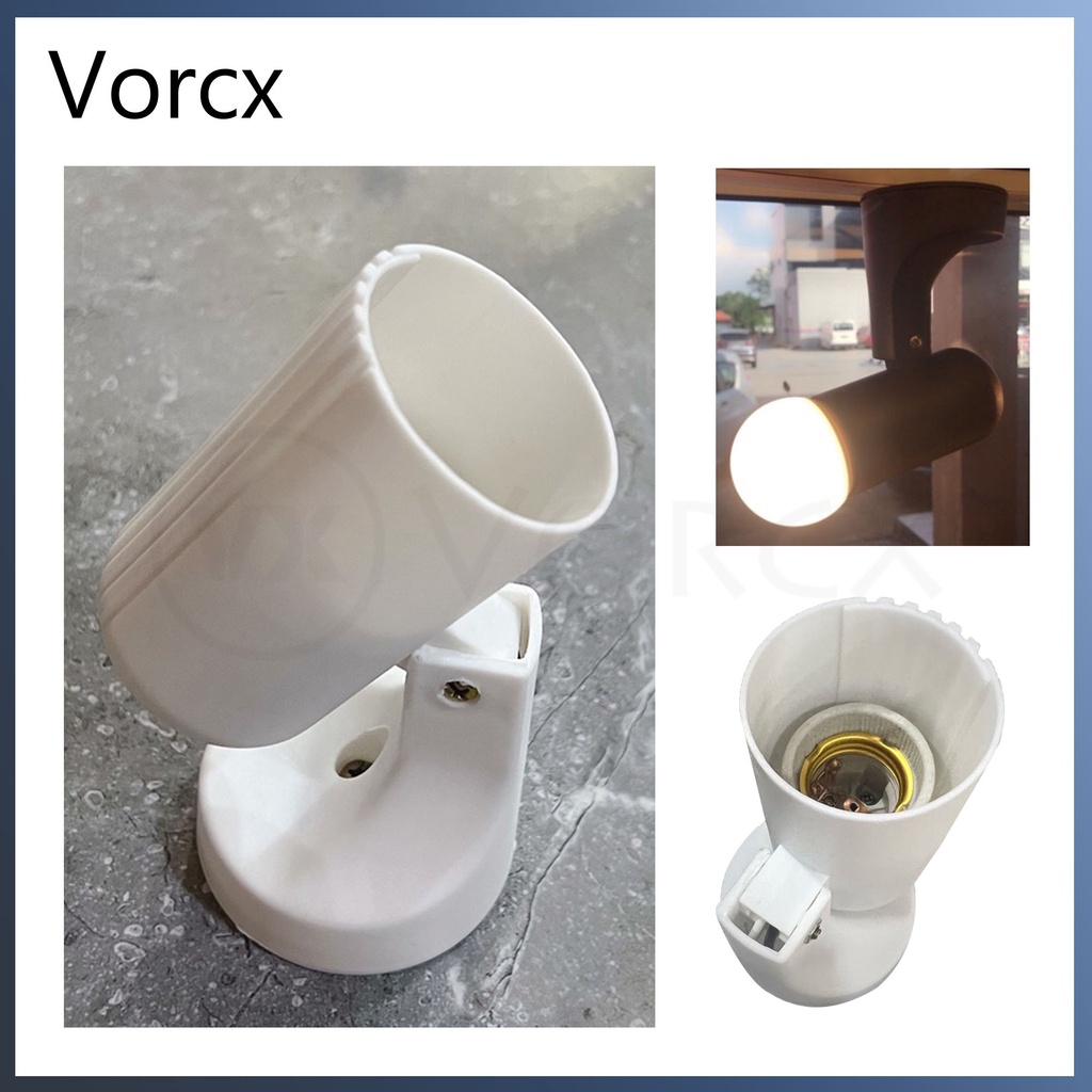 E27 Directional Surface Mount Bulb Spot Light Holder (For Displays