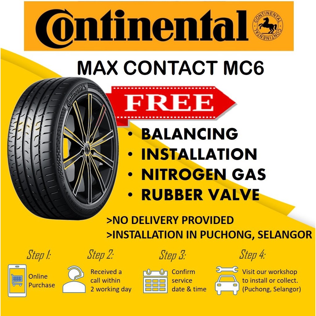 Continental Max Contact MC6 tyre Shopee Malaysia