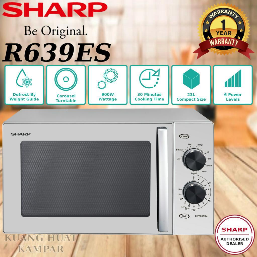 SHARP 23L MICROWAVE OVEN WITH GRILL FUNCTION R639ES // Sharp 23L