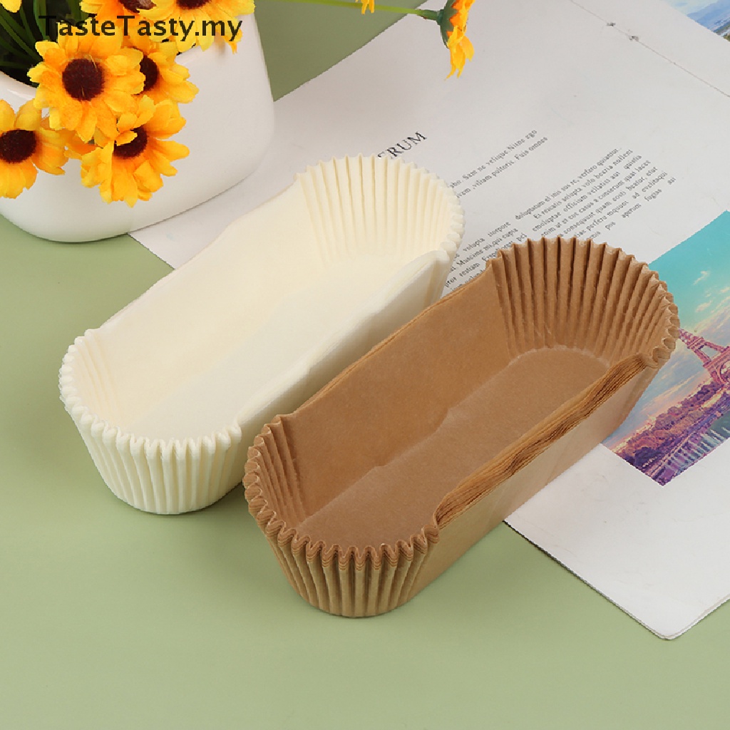 TasteTasty 100 PCS Loaf Bread Baking Liners Paper Loaf Pan Liners
