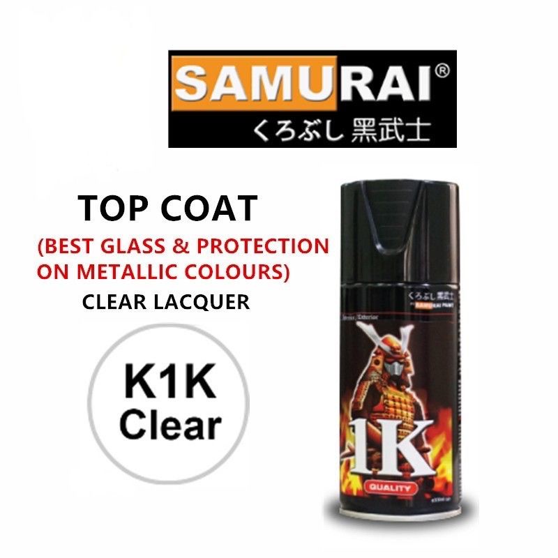 Samurai Spray Paint K1K Clear (1K Clear) Shopee Malaysia