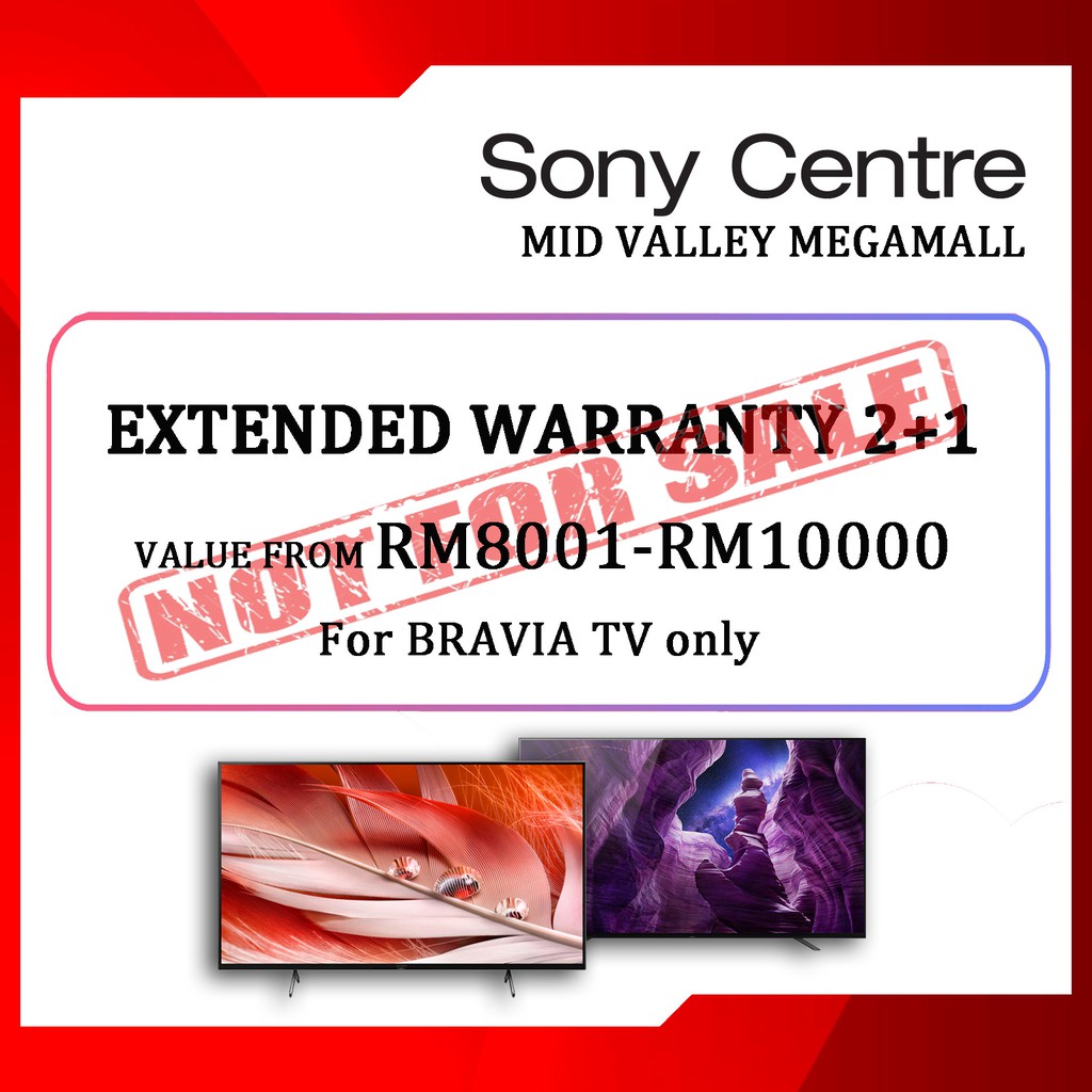 SONY EXTENDED WARRANTY FOR BRAVIA TV(RM800110000) Shopee Malaysia