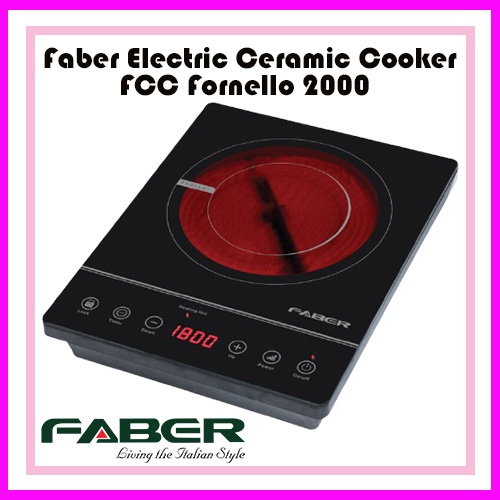 FABER electric CERAMIC COOKER FCC FORNELLO 2000 Shopee Malaysia
