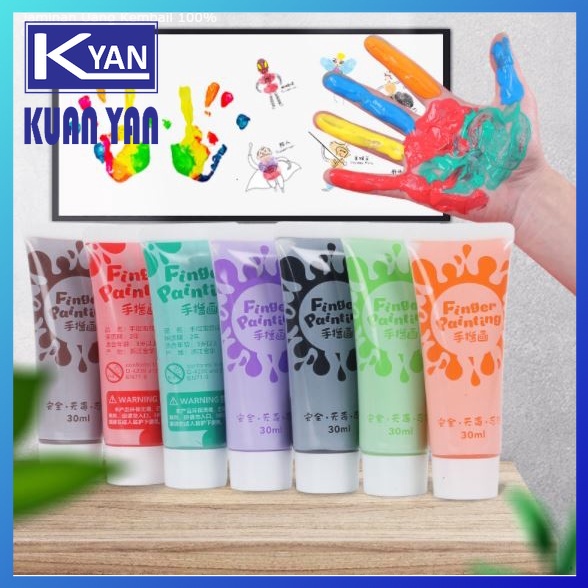 Finger Paint DIY Creative For Kids Children Washable Finger Paint Safe Paint (Non Toxic