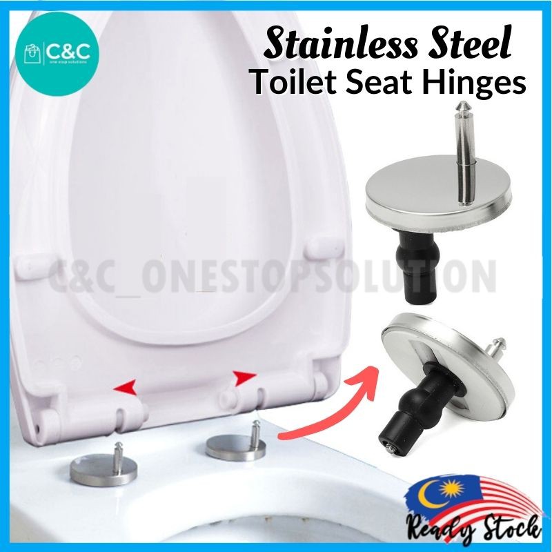 1 Set Spare Part SUS304 Toilet Seat Hinge For Toilet Attachment Set