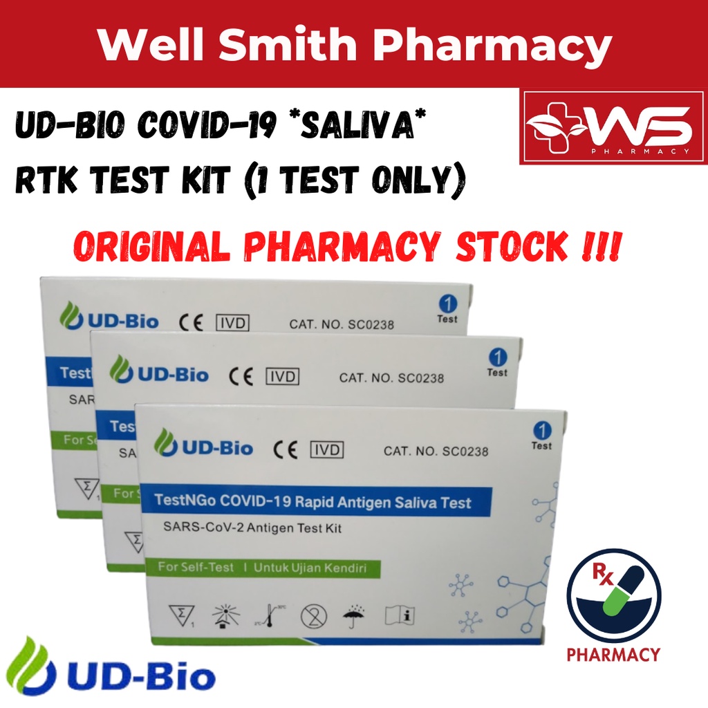 UDBio Covid19 *Saliva* RTK Test Kit (1 Test only) Shopee Malaysia