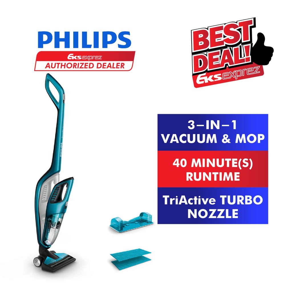 PHILIPS PowerPro Aqua 3 In 1 Vacum Cleaner and Mopping System FC6404/01 Shopee Malaysia