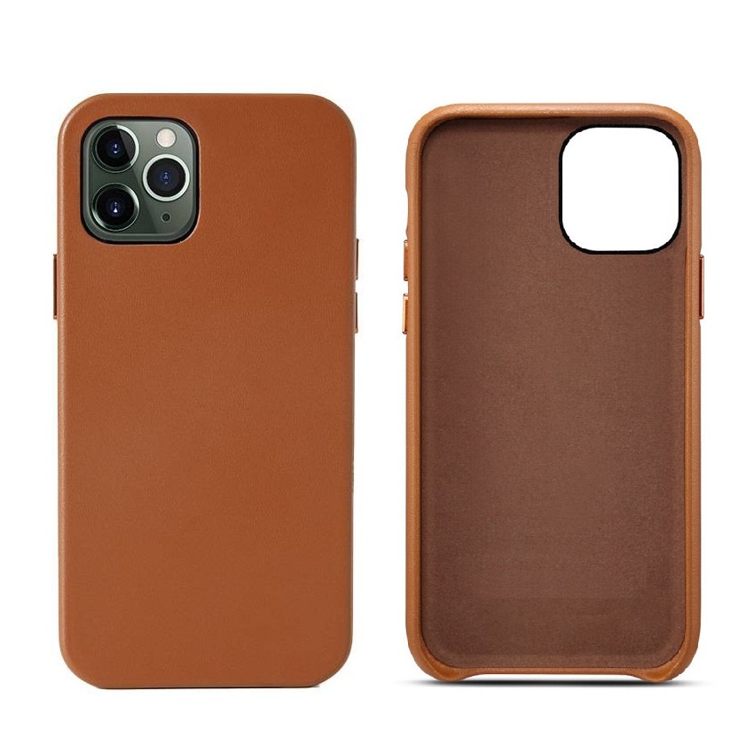 Genuine Cowhide Leather Case for iPhone 13 14 15 Pro Max 12 Mini 11 Pro