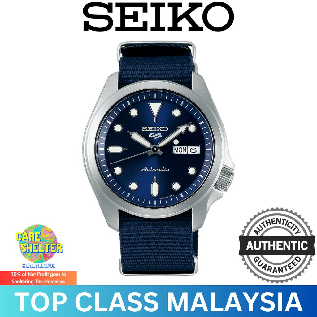 Seiko 5 Sports SRPE63K1 Auto Seethru Back Black Nylon Strap Watch (ONE