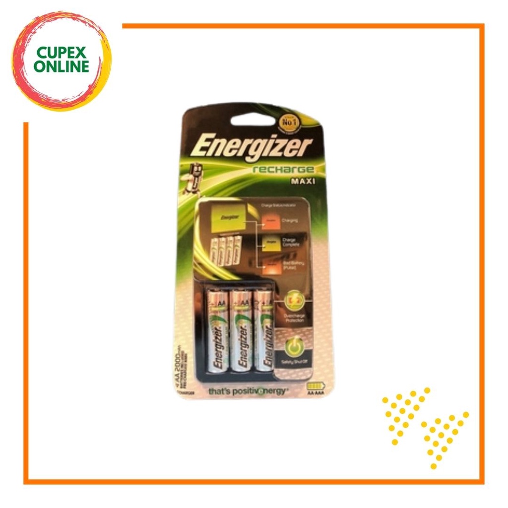 ENERGIZER CHVCM4 NiMH BATTERY CHARGER FOR AA & AAA (cupex) Shopee Malaysia