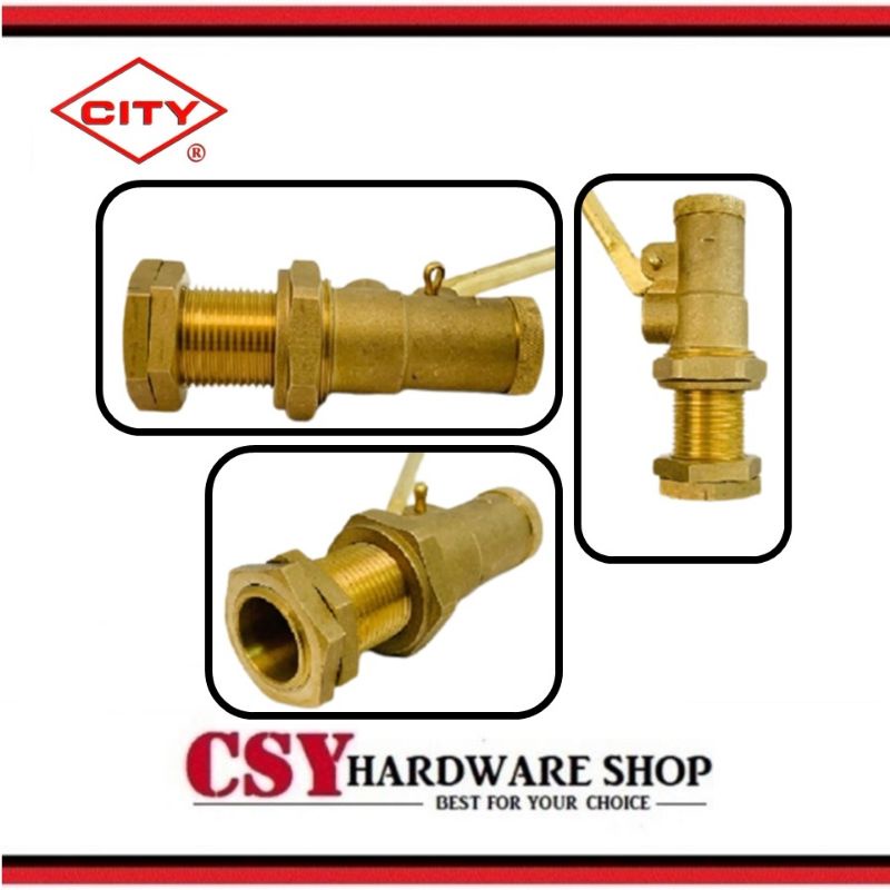 CITY 1/2" Heavy Duty Brass Float Valve 15mm Shopee Malaysia