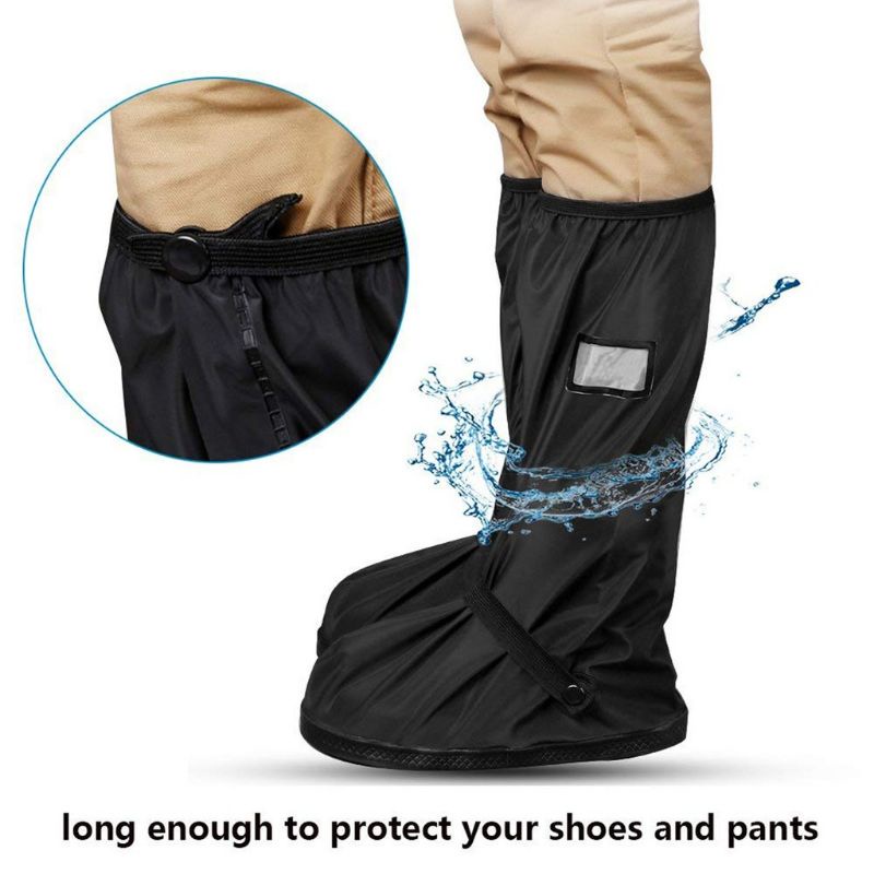 1PAIR RAIN SHOE MOTORSIKAL WATERPROOF MOTOR MOTO BIKE KASUT BAJU HUJAN