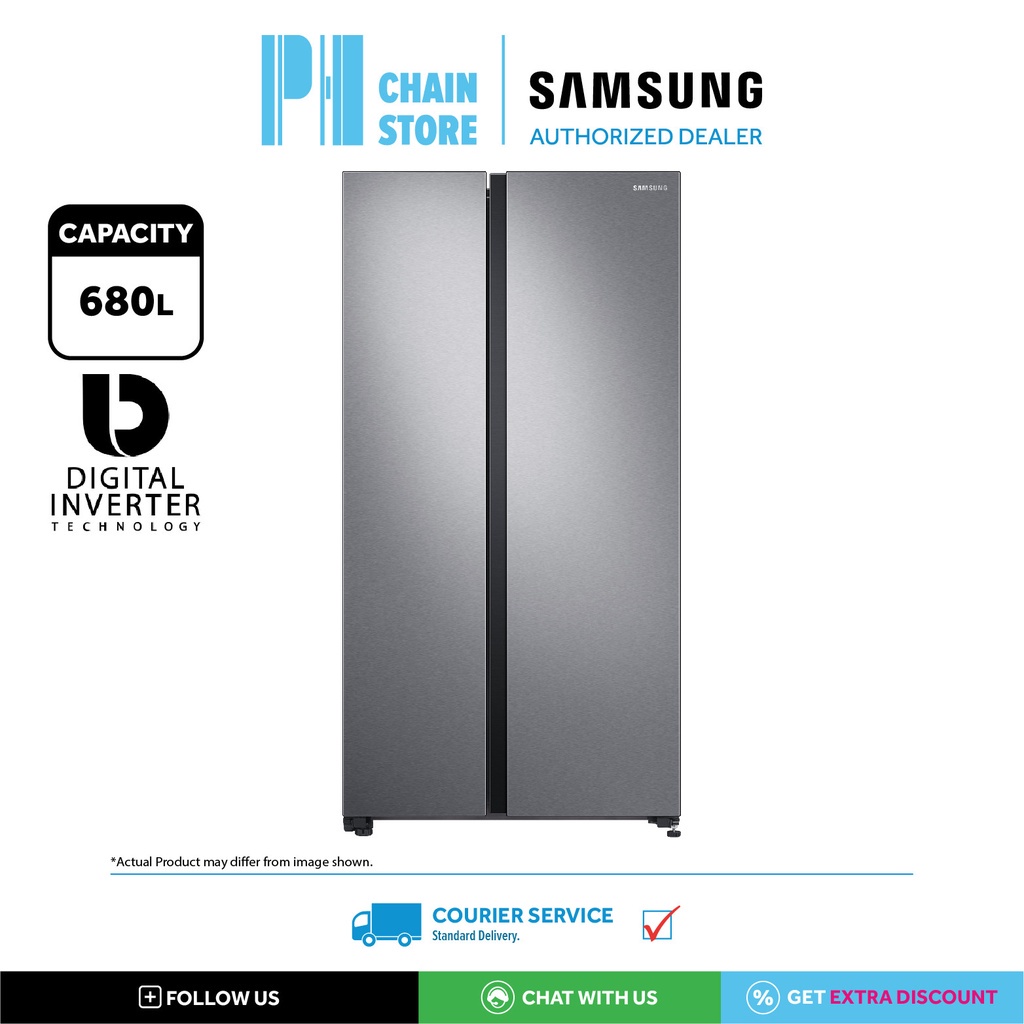 (COURIER SERVICE) SAMSUNG RS62R5031SL/ME 680L SIDEBYSIDE DIGITAL