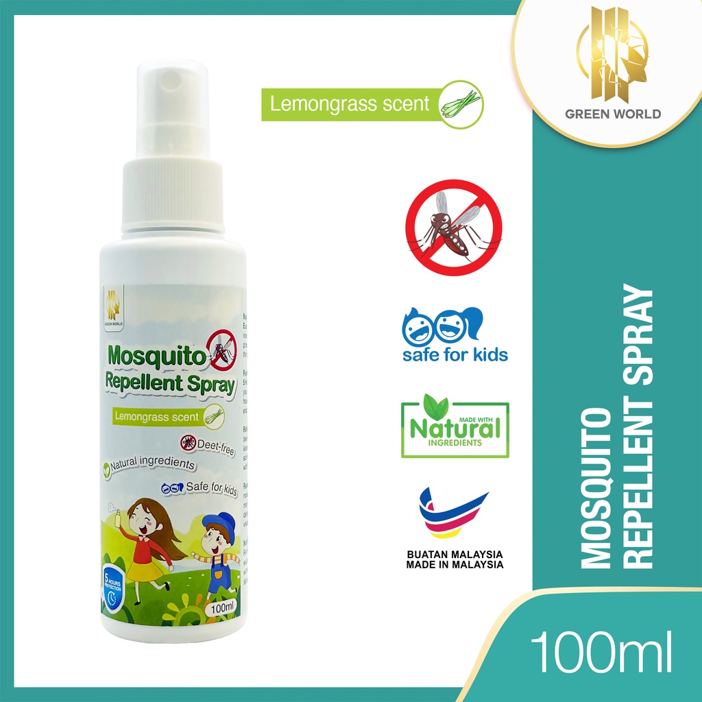 Mosquito Repellent Spray Penghalau Nyamuk Baby Natural Ingredient Deetfree Pencegah Naymuk