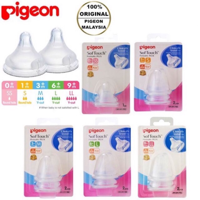 Pigeon Wide Neck Teats 100original Pigeon Peristaltic Plus Wide Neck