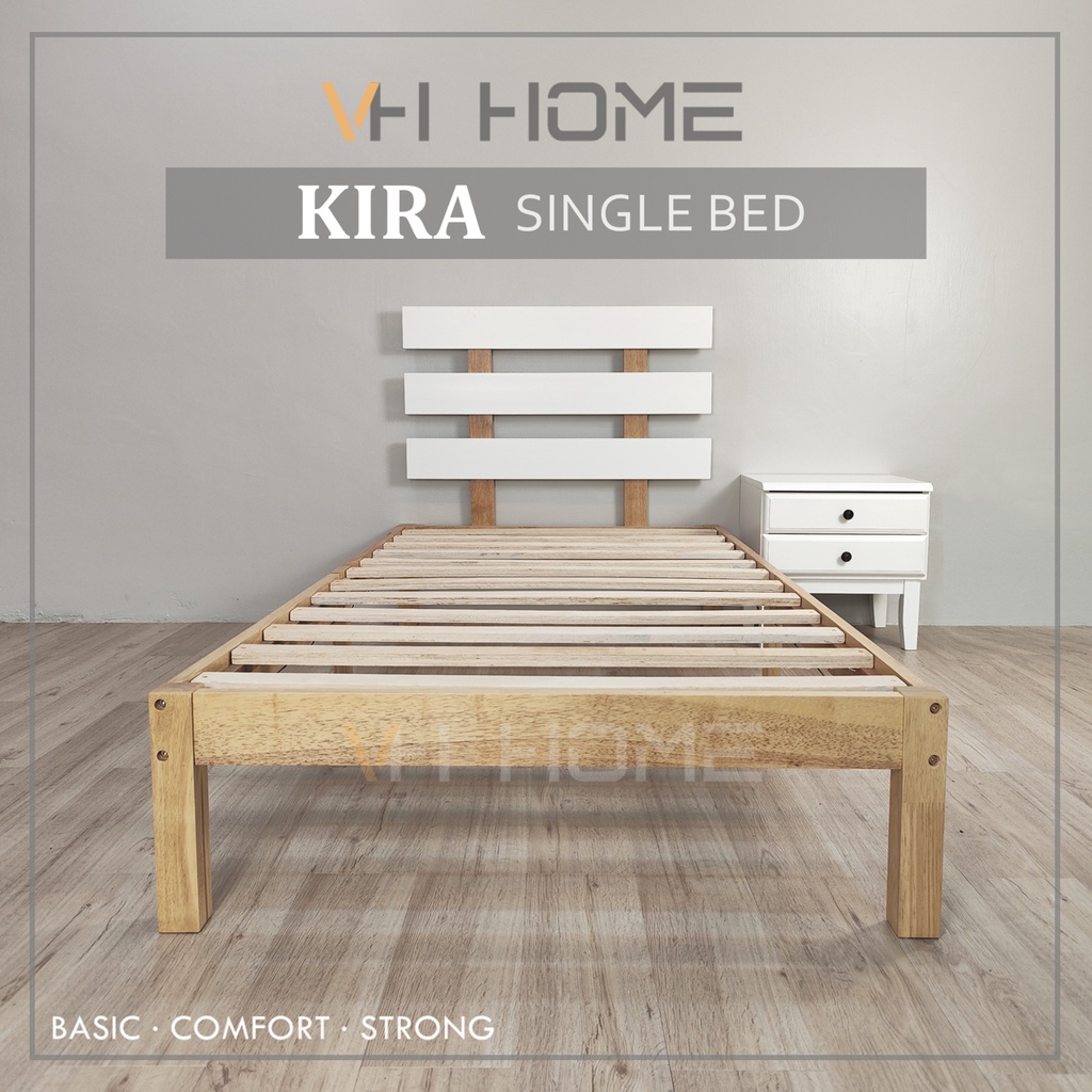 KIRA VH WOODEN QUEEN BED FRAME /Queen Bed Frame /Katil Kayu Queen