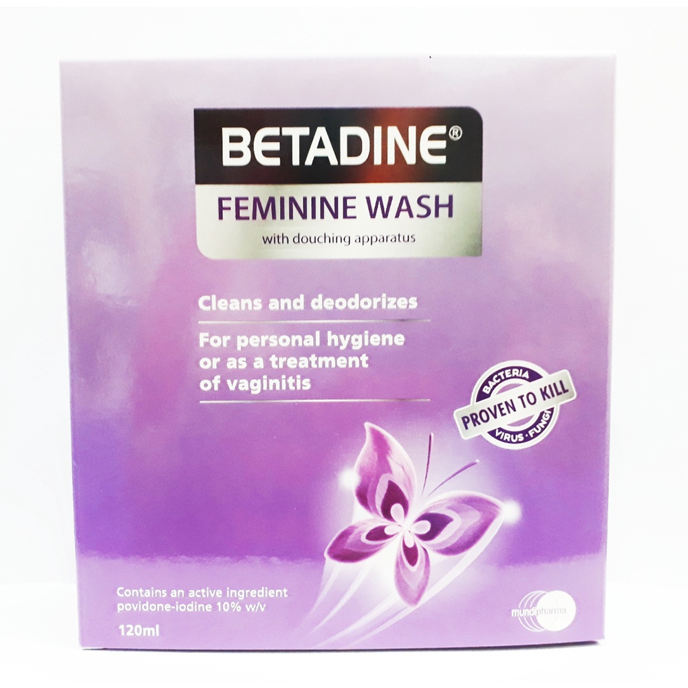 BETADINE FEMININE WASH WITH DOUCHING APPARATUS POVIDONEIODINE 10W/V