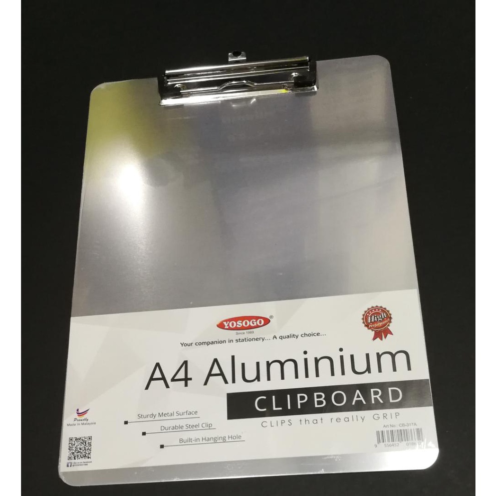 YOSOGO A4 SIZE ALUMINIUM CLIPBOARD CB 317A Shopee Malaysia