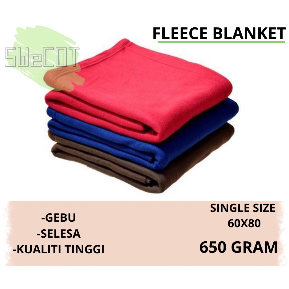 [READY STOCK] SELIMUT SINGLE SIZE / FLEECE BLANKET SINGLE SIZE