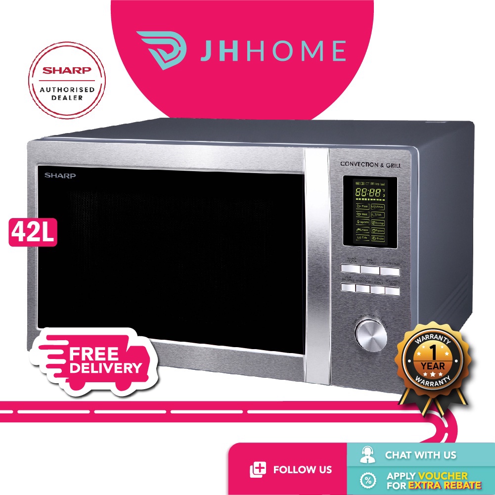 Sharp 42L Mircowave Oven Convection / Grill R954AST Shopee Malaysia