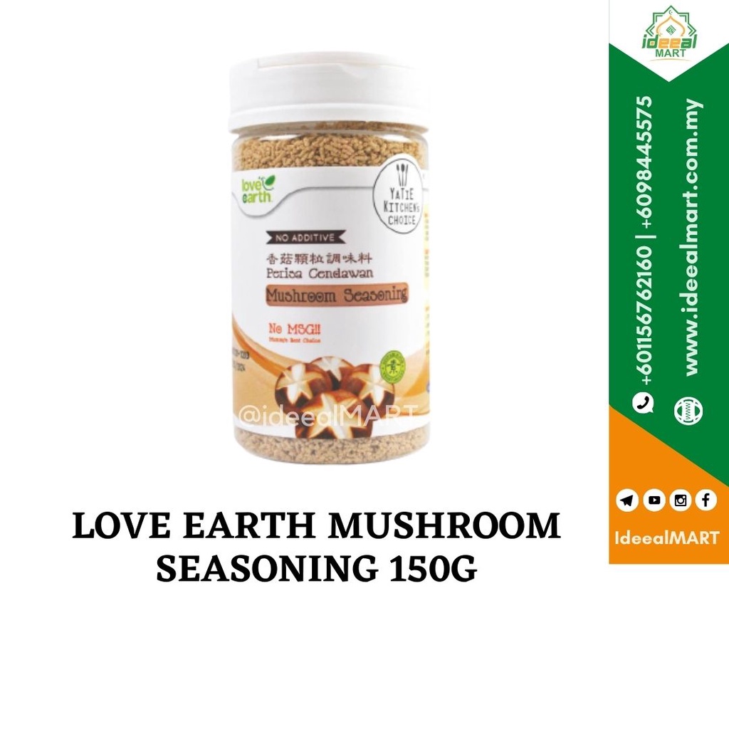 LOVE EARTH MUSHROOM SEASONING 150G Shopee Malaysia