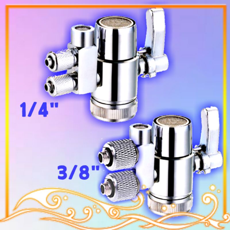 2way/Two Way Water Filter Diverter Valve for Countertop Filter 1/4" Tube Shopee Malaysia