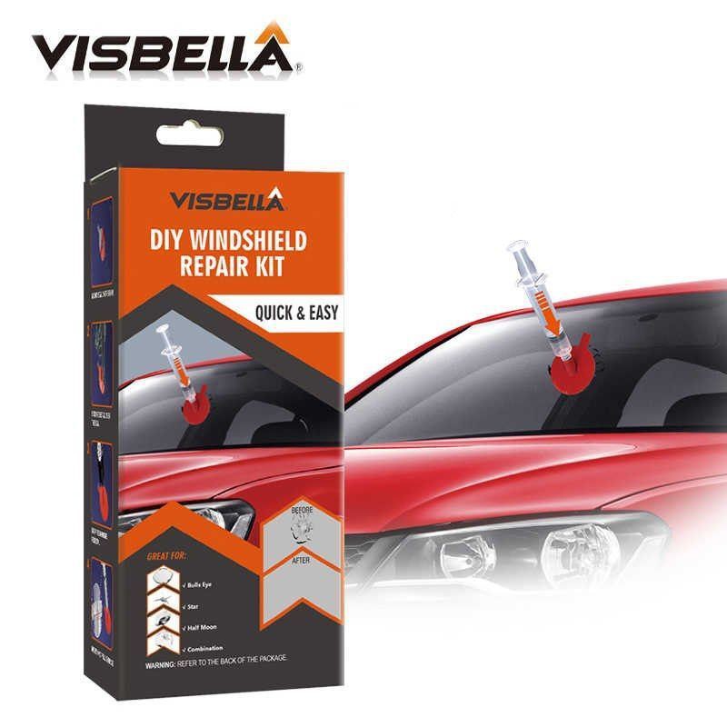 Original Repair Cermin Kereta DIY / VISBELLA DIY Windshield Repair Kit