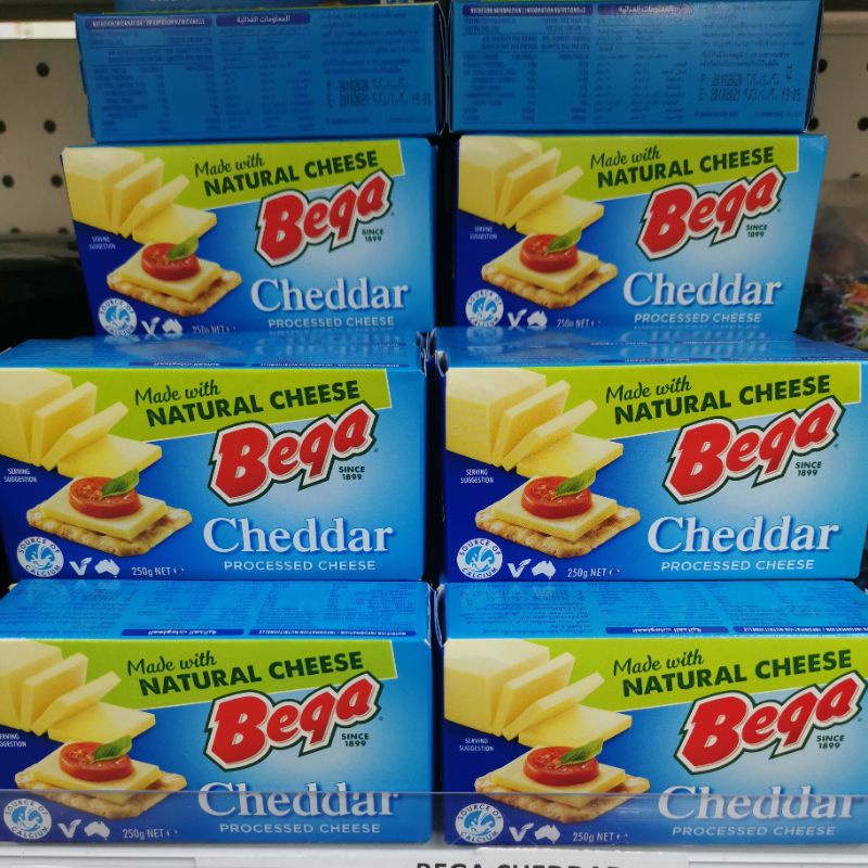 Bega Cheddar Cheese Block 250g Shopee Malaysia