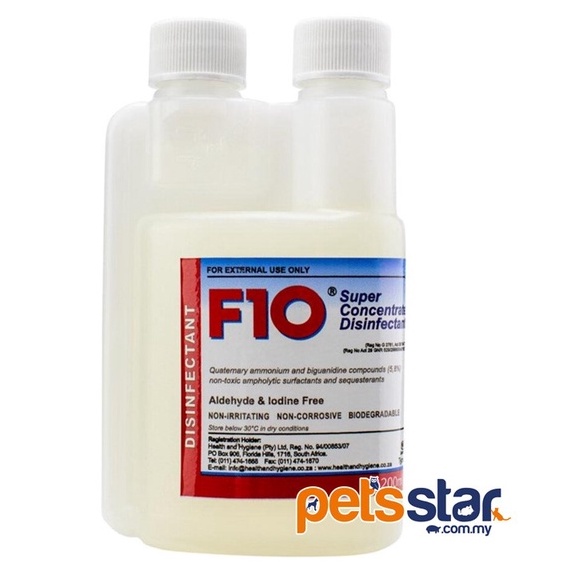 Disinfectant F10 spray for Reptiles/ Mammals/ Snake disinfection