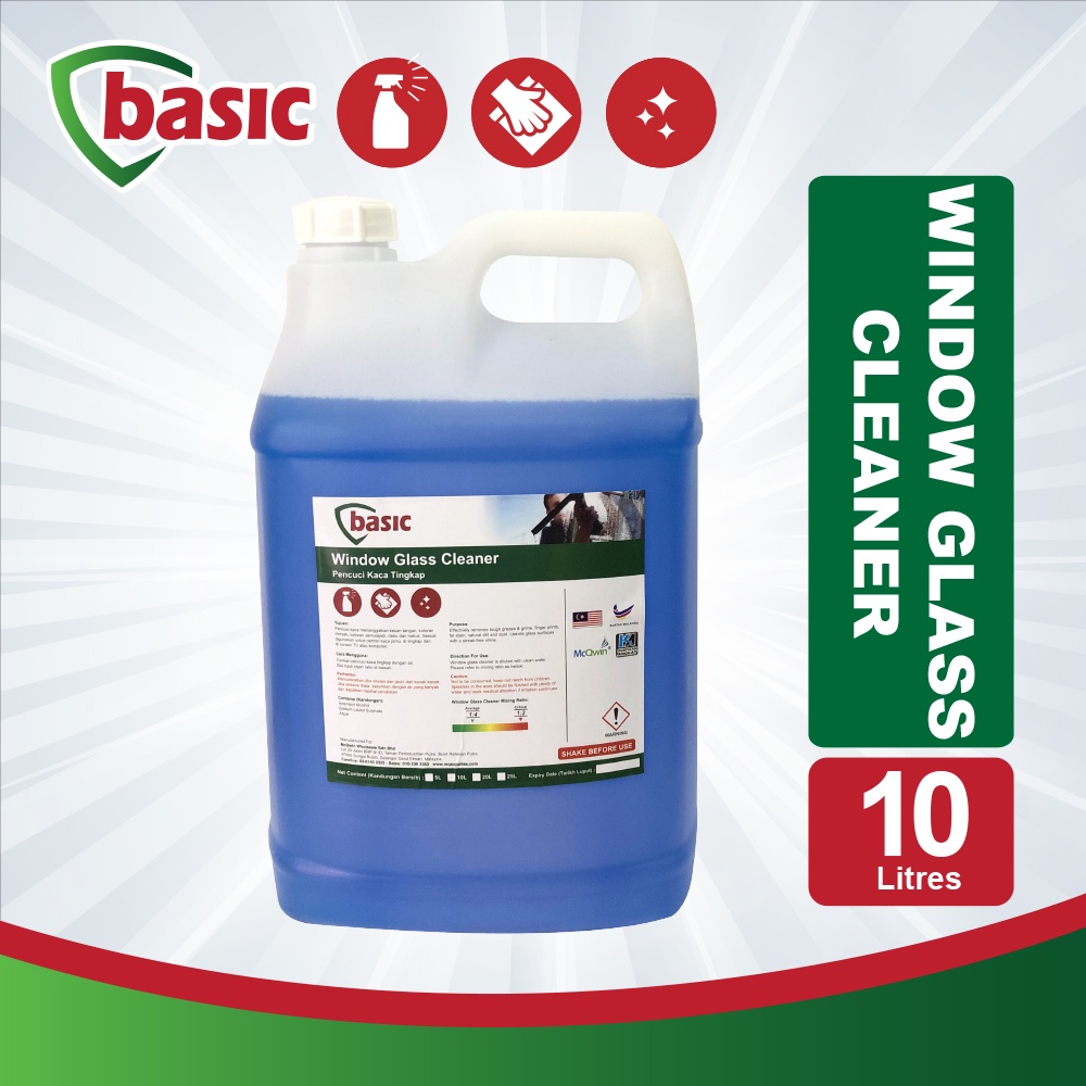 McQwin Basic Window Glass Cleaner 10L Glass Cleaner 10Litre Window