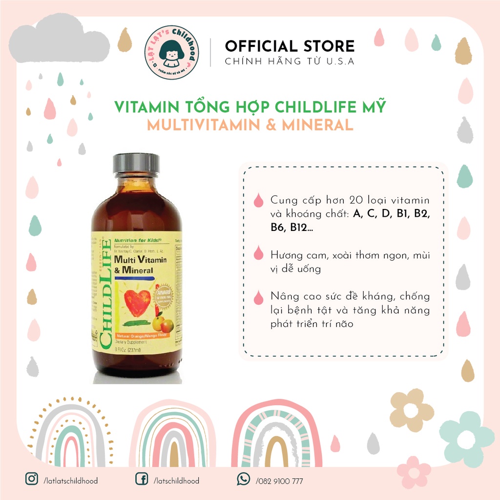 Vitamin Childlife Multivitamin & Mineral Supplement Vitamins And