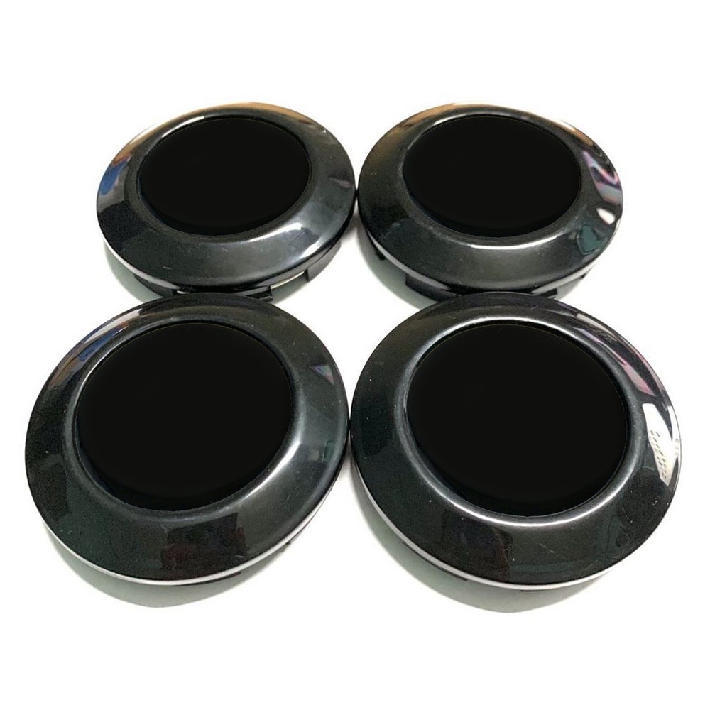 4pc 76MM/72MM Black Silver Car Modified Wheel Center Cover Rim Hub Cap