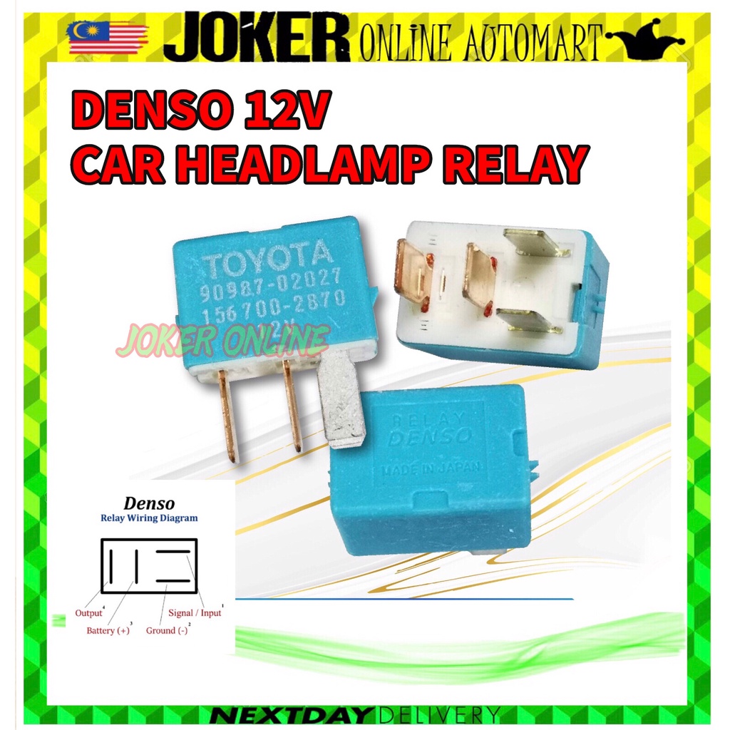 DENSO 4PIN HEAD LAMP RELAY / POWER RELAY (MADE IN JAPAN) Shopee Malaysia