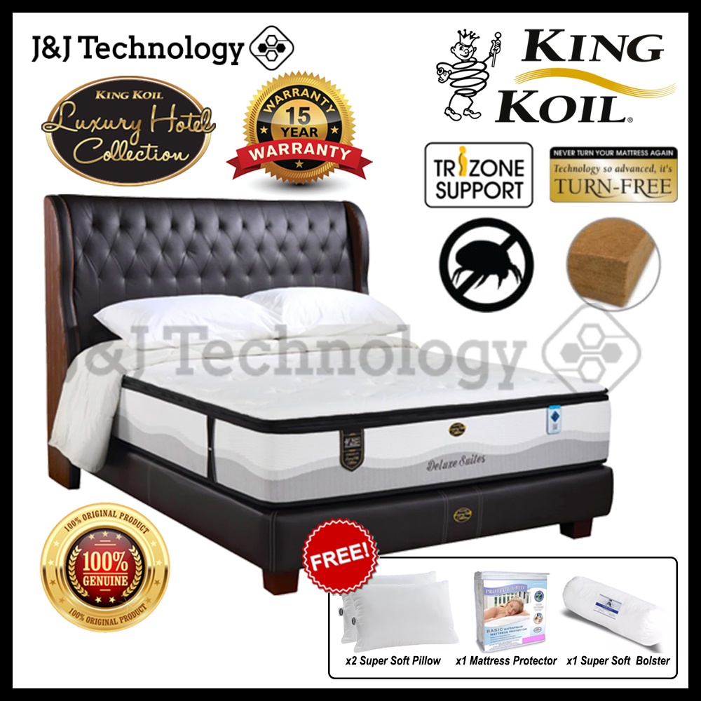 JNJ Technology King Koil Luxury Hotel Collection Mattress King Queen