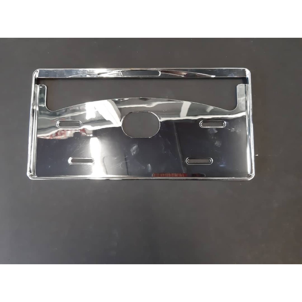 JDM Silver Chrome Car License Plate Vehicle Number Plate Cover Holder