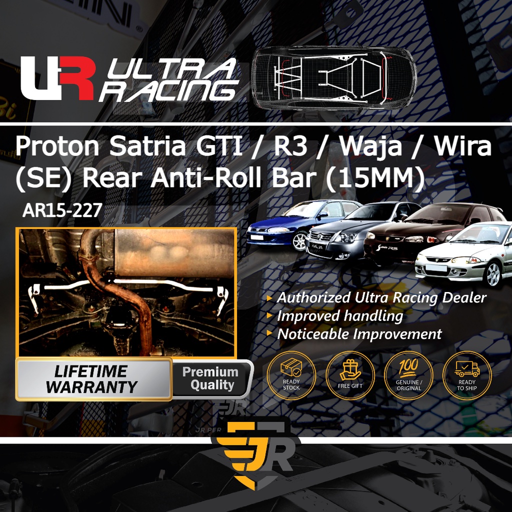 Ultra Racing Safety Bar Satria Waja Wira Rear Anti Roll Bar Rear