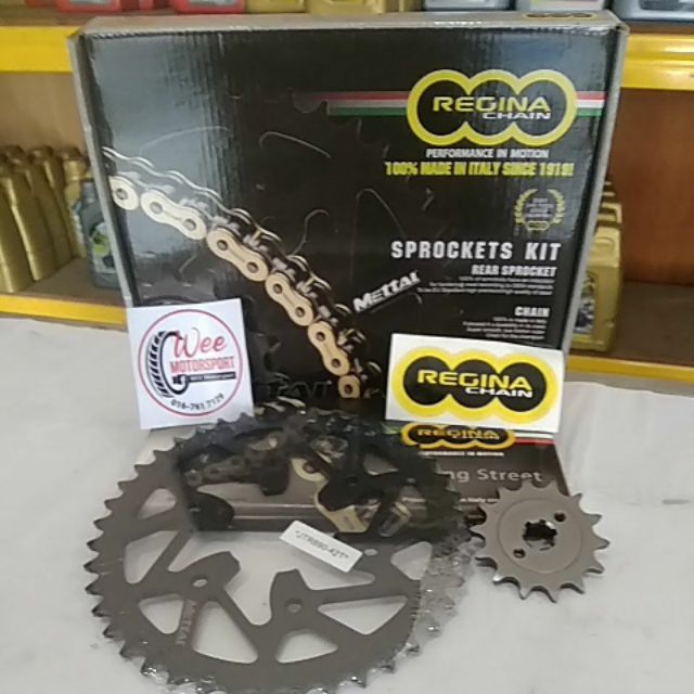 Mettal Regina Chain Ktm Duke 200 Sprockets Set Shopee Malaysia
