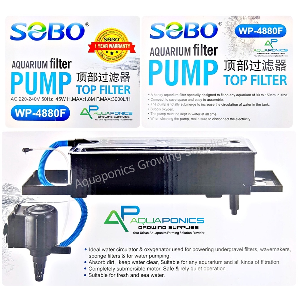 SOBO Aquarium Top Filter WP880F WP1880F WP2880F WP3880F WP4880F