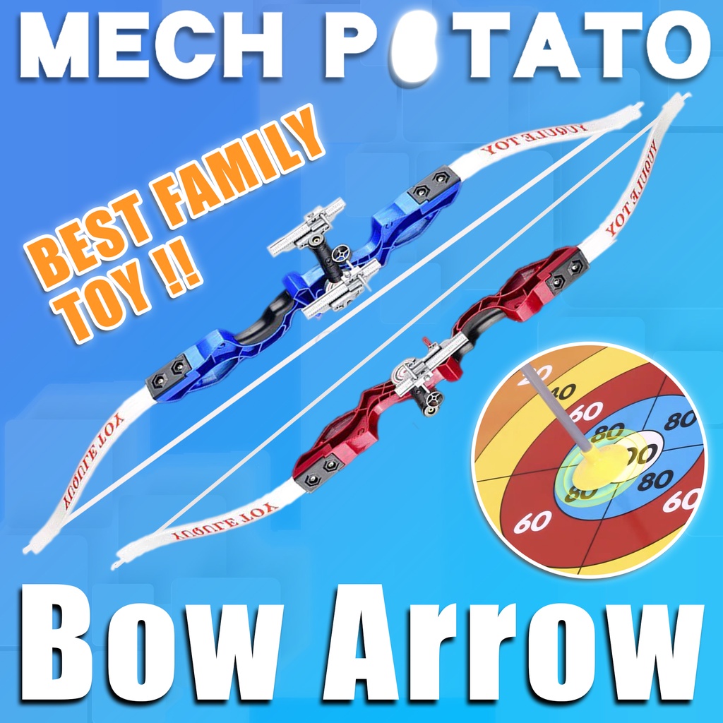 [Ready Stock] Nerfty Big Kids Archery Set Bow Arrow Set With Target