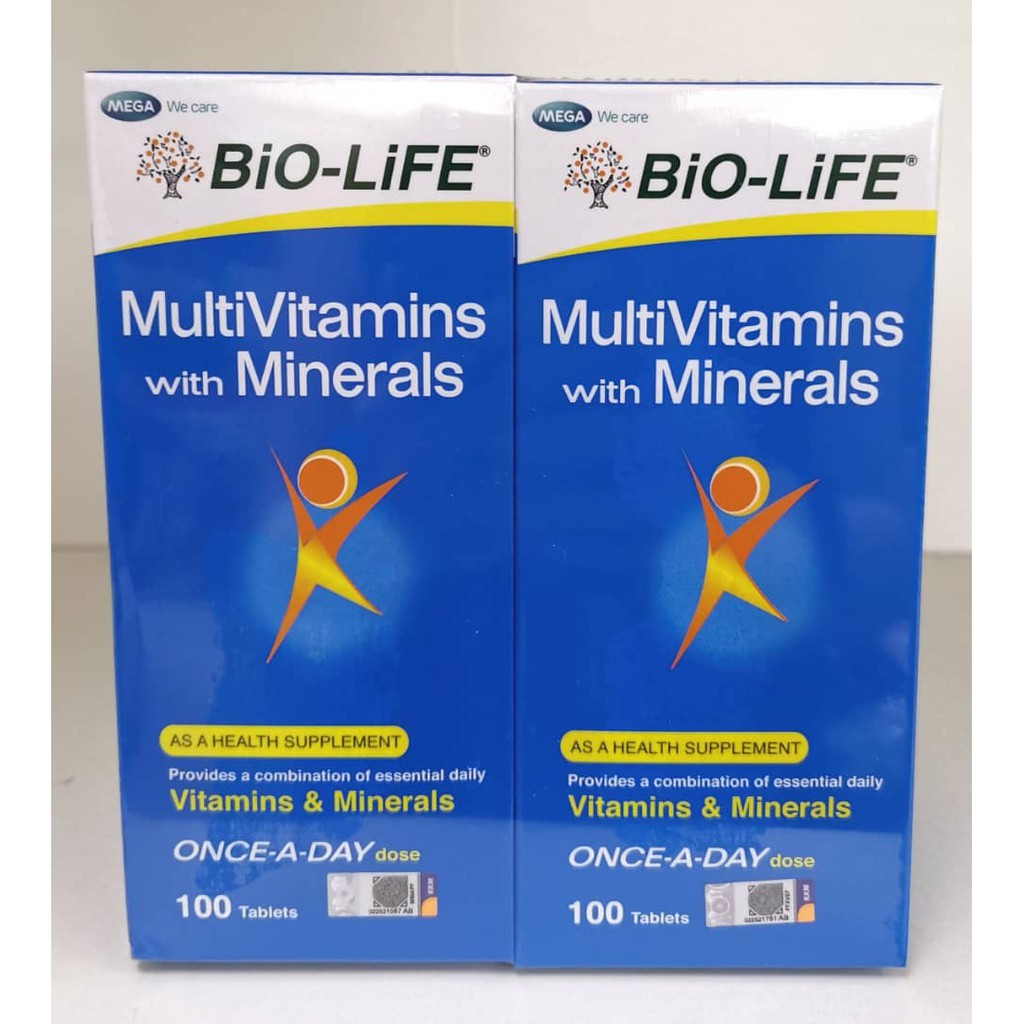 BIOLIFE MULTIVITAMIN WITH MINERALS 100'S Shopee Malaysia