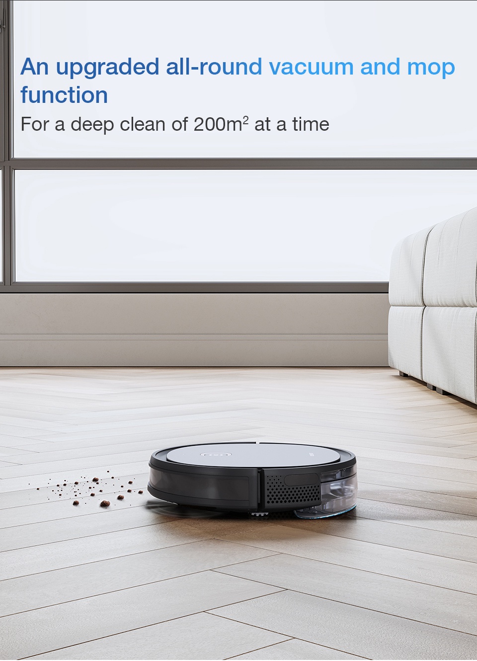 ECOVACS DEEBOT U2PRO Robot Vacuum Cleaner With Mop Best Scrubber for