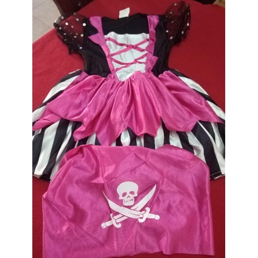 Pirate Pink Girl Costume Halloween Child Costume Theme Party Dress Up