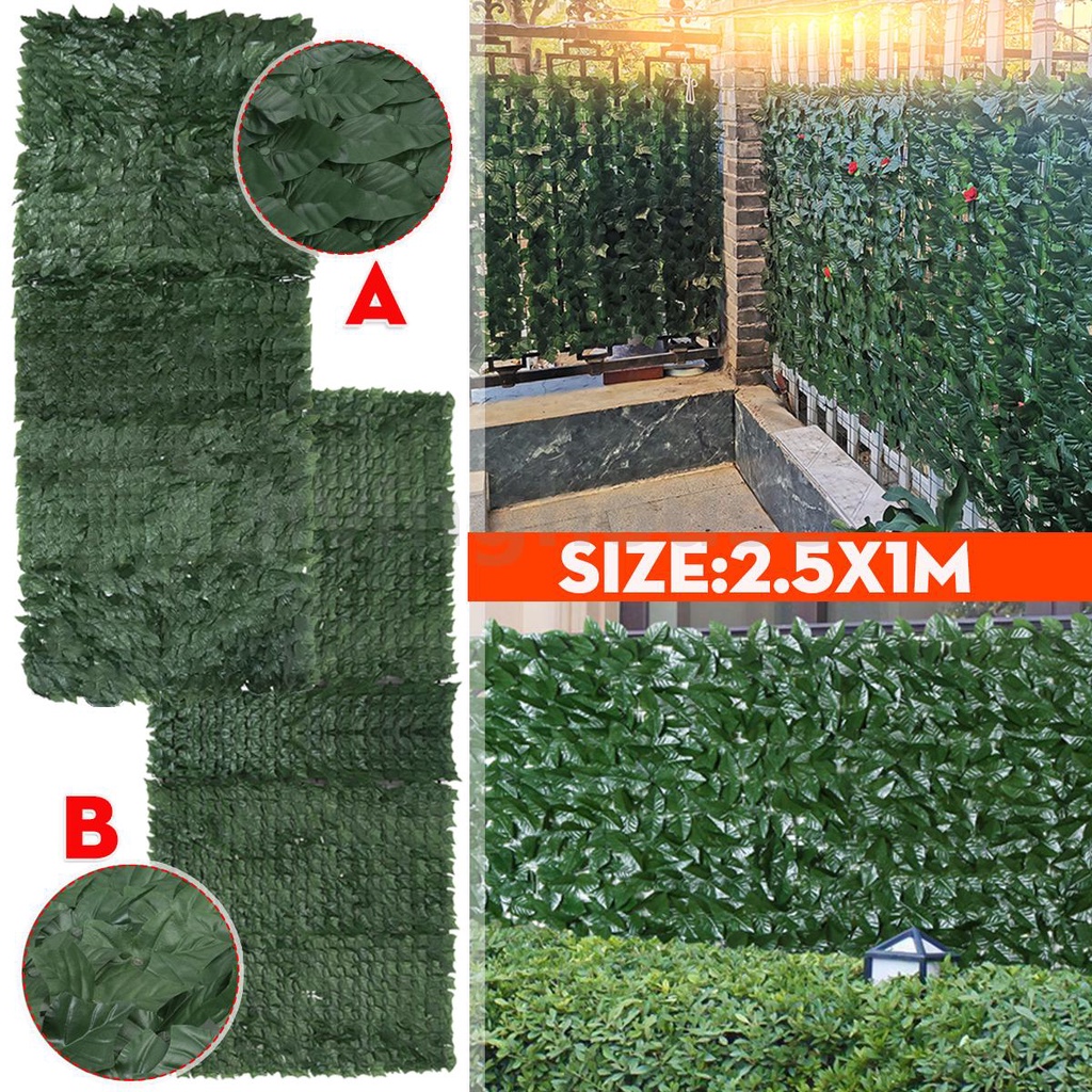Artificial Faux Ivy Leaf Privacy Fence Screen Decor Panels Outdoor