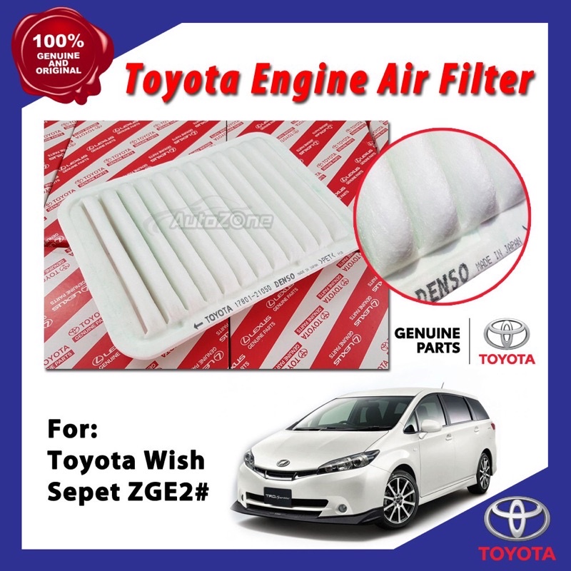 Toyota Original Japan Engine Air Filter Toyota Wish Sepet Penapis Udara