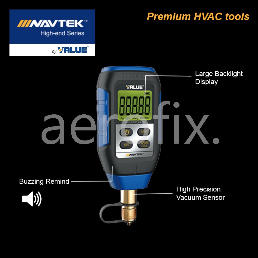 NAVTEK by VALUE Premium Digital Vacuum Gauge VMV1 Shopee Malaysia